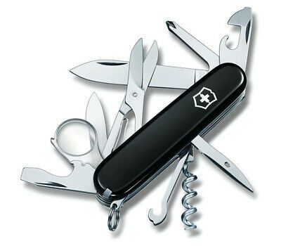 Victorinox Swiss Army Pocket Knife Explorer Black 91mm 1 6703 3 Victorinox Swiss Army Knife Swiss Army Pocket Knife Swiss Army Knife