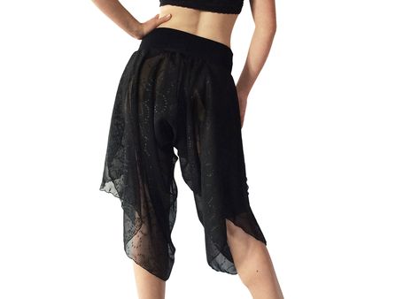 GAGA Women High Rise Belt Palazzo Solid Vogue Cropped-Pants Shorts