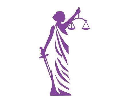 Lady Justice Icon Lady Justice Vector Logo Justice Logo