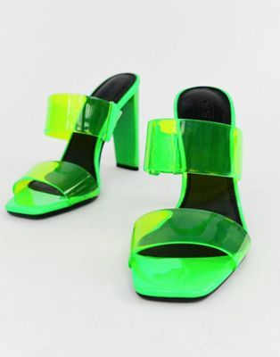 Sandales à 2025 talons transparents