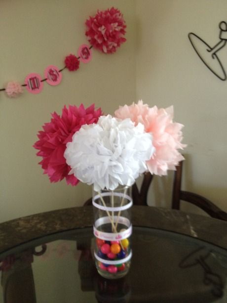 tissue pompoms centerpiece copious tissue paper pom poms tissue paper flower centerpieces