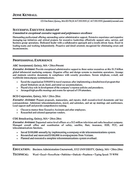 executive administrative assistant resume Executive assistant - television director resume executive administrative assistant resume Executive assistant - television director resume