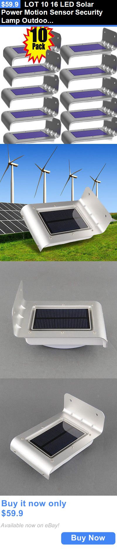 farm and garden Lot 10 16 Led Solar Power Motion Sensor Security - lampe exterieure allumage automatique farm and garden Lot 10 16 Led Solar Power Motion Sensor Security - lampe exterieure allumage automatique
