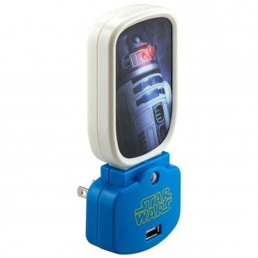 Star Wars R2-D2 R2D2 Droid Glowlight Glow Night Light USB Charger Nightlight New Star Wars R2-D2 R2D2 Droid Glowlight Glow Night Light USB Charger Nightlight New