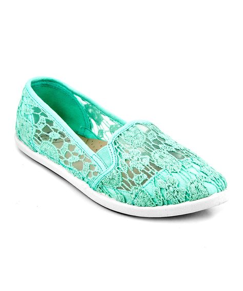 mint colored flats