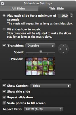 how to customize iphoto slideshows mac life creative mac slideshows