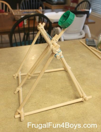 76 Ideas De Proyectos Faciles Catapulta Proyectos Catapultas De Madera