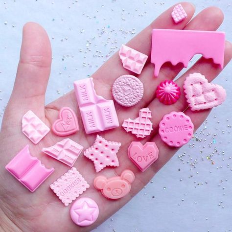 100 Pastel Helado Flatback Cabochon Scrapbook Joyería Tarjeta Artesanía arcilla polimérica