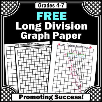 FREE Long Division Graph Paper Math Strategies for 4th 5th g - free printable grid paper for math FREE Long Division Graph Paper Math Strategies for 4th 5th g - free printable grid paper for math