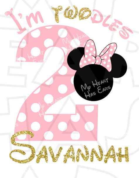 pix Clipart Minnie Mouse 2Nd Birthday minnie mouse i m twodles light pink