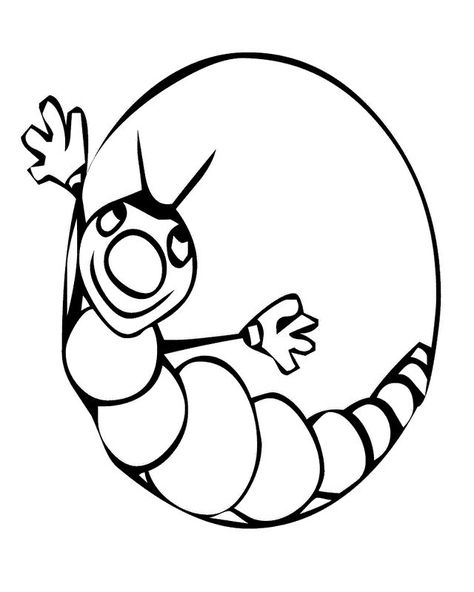 for kindergarten Free Printable Caterpillar Coloring Pages For Kids to