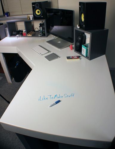 diy desk could make this with small dressers from ikea instead of