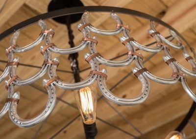 Horseshoe Chandelier R Mended Metals, LLC Horseshoe Chandelier R Mended Metals, LLC