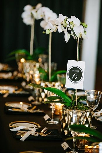 wedding reception arrangements for tables