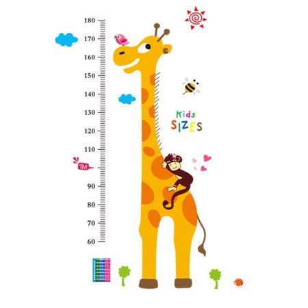 Family Living Room Pvc Giraffe Print Height Growth Wall Sticker Mural Com - Giraffe Print Wall Stickers Family Living Room Pvc Giraffe Print Height Growth Wall Sticker Mural Com - Giraffe Print Wall Stickers