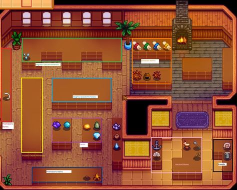 Stardew Valley Museum Layout