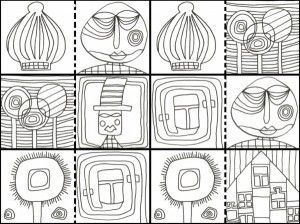 Hundertwasser Coloring Book Google Search Hundertwasser Kunstunterricht Fur Kinder Wenn Du Mal Buch