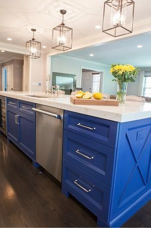 Turquoise Blue White Beach Theme Kitchen With Images Beach