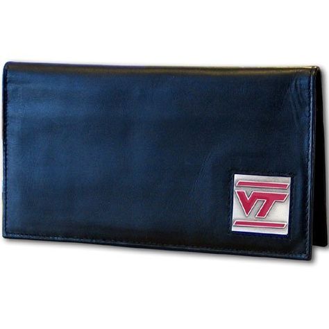 Carolina Sewn Alabama Crimson Tide Bama Leather Tri-Fold Wallet Black Trifold