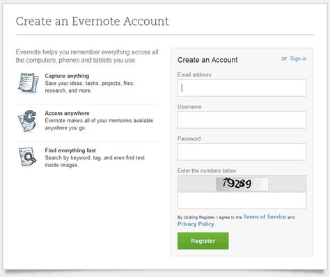 Evernote online signup form design example Form UI Pinterest - employee registration form Evernote online signup form design example Form UI Pinterest - employee registration form