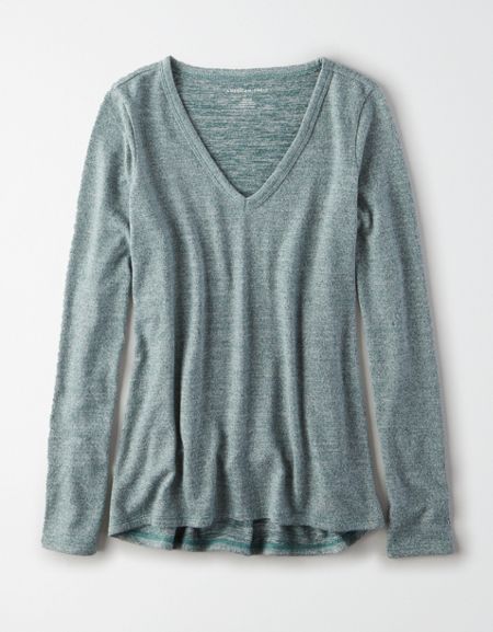 Ae Soft Plush Long Sleeve T Shirt Clothes Clothes For Women Long Sleeve Tshirt Men