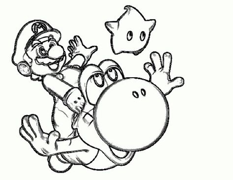 Pin by April Dikty Ordoyne on Game Characters Mario coloring pages