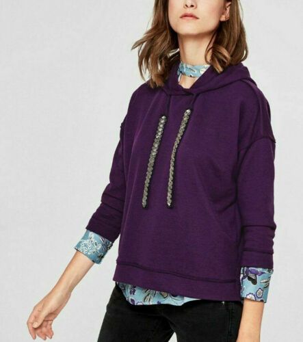 S.Oliver Damen Sweatshirt Pullover Hoodie Kapuze purple Neu S.Oliver Damen Sweatshirt Pullover Hoodie Kapuze purple Neu