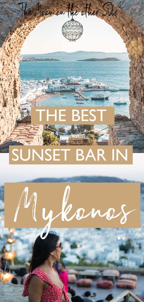 The best sunset bar in Mykonos, Greece