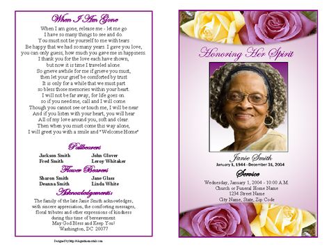 memorial service programs sample Sample Memorial Service - funeral service announcement template memorial service programs sample Sample Memorial Service - funeral service announcement template