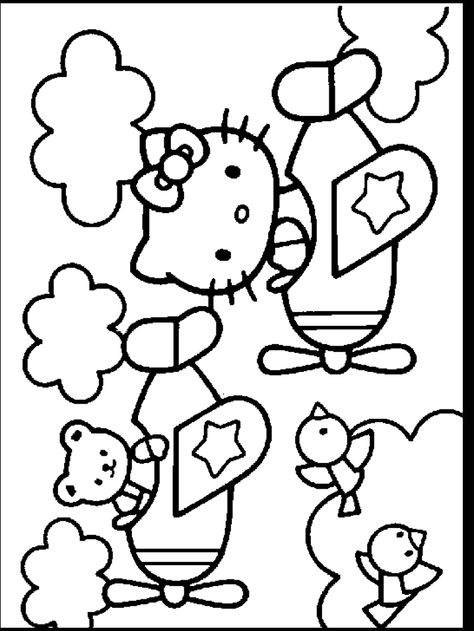 HELLO KITTY COLORING PAGES FOR EASTER Easter colouring pages