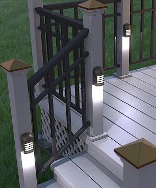 deck solar lighting ideas using solar deck lighting all in home
