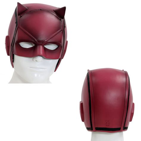 xcoser Dare Devil Mask Matt Murdock Cosplay Adult PVC Halloween Helmet