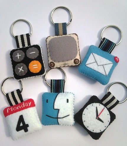 Cosas De Fieltro Para Hombres Imagui Felt Keychain Keychain Keychain Set