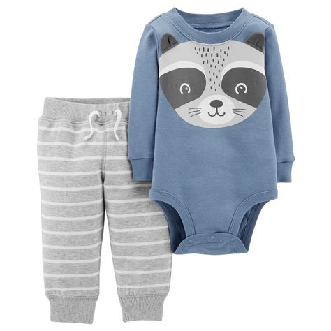 Carters Boys Outfit Pants Bodysuit Shirt 2 piece Set Baby Little Layette Wonders