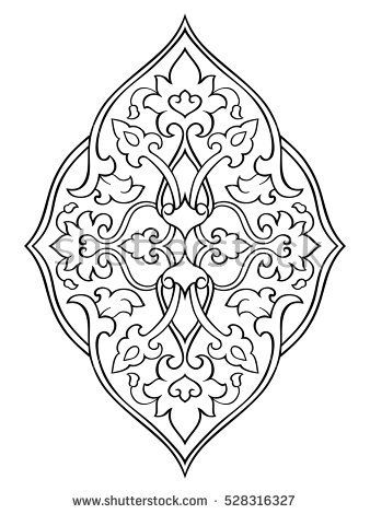 Abstract Element Of Design Template For Carpet Wallpaper Textile And Any Surface Vector Pattern Of Colorful Art Islamic Calligraphy Painting Vector Pattern
