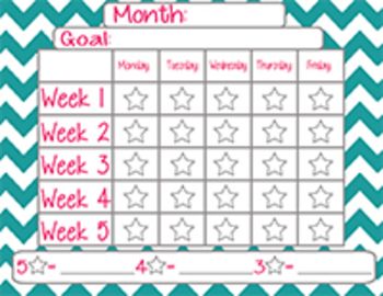 monthly sticker chart