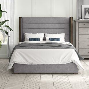 brayden studio o brien upholstered mid standard bed wayfair in 2021 upholstered platform bed upholstered panel bed platform bed
