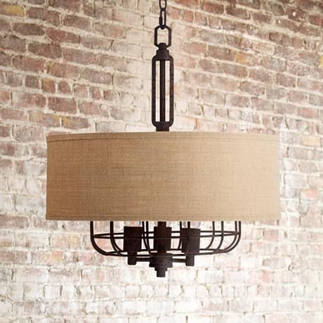 Tremont 20 Wide Rust Pendant Light By Franklin Iron Works 4c329 Lamps Plus Dining Room Fixtures Diy Chandelier Tremont 20 Wide Rust Pendant Light By, How To Make Ceiling Light Work In Rust