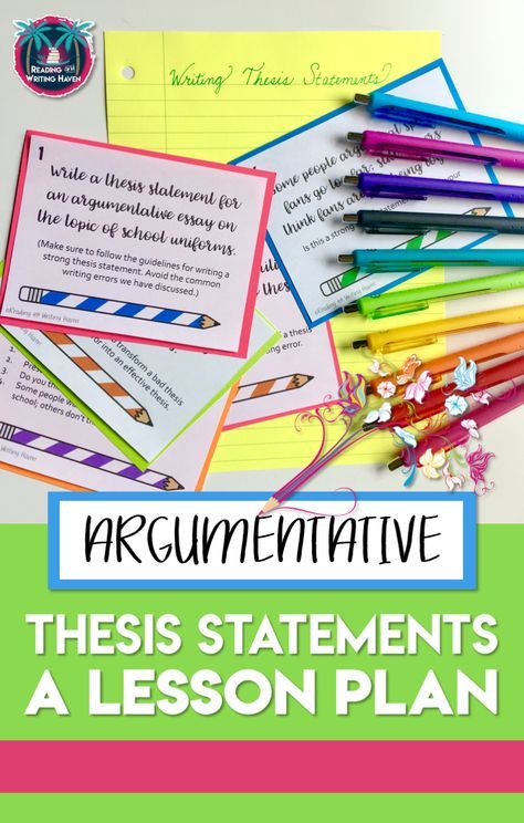 Thesis statement mini lesson middle school good and bad thesis statements high school
