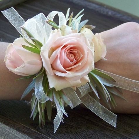 Prom Corsage Weddings Wristlet BlueCoralTeal Rose Corsage Mother/'s Day Corsage Wedding Corsage Mother/'s Day Rose Wrist Corsage