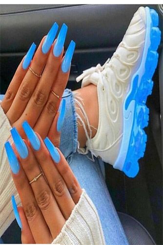 Neon Everywhere Stunning Neon Blue Nail Arts Ideas 2019 Blue