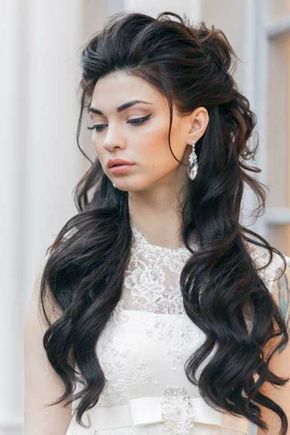 16 Overwhelming Half Up Half Down Wedding Hairstyles Pretty Designs Hair Styles Half Up Wedding Hair Long Hair Styles