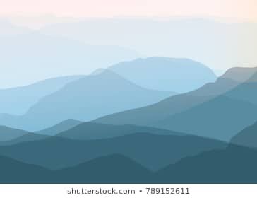 3d Landscape Abstract Background Gradient Vector Illustration