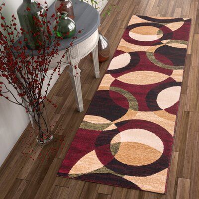 Ebern Designs Chelsi Geometric Red Beige Area Rug Beige Area Rugs Well Woven Beige Rug
