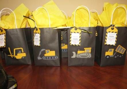 Boy Builder Party Construction Bag Party Candy Bag