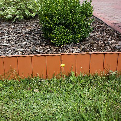 Lawn Edging Sleeper Edge Garden Border Green 1 Length 45mm Deep 23 09 Borders Lawn Edging Sleeper Edge Garden, How Deep Does Garden Edging Need To Be