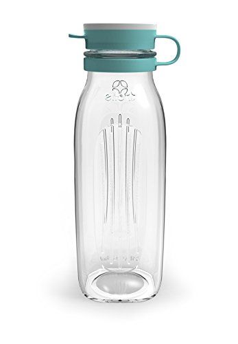 Amazon Com Ello Elsie 22 Oz Glass Water Bottle Blue Kitchen Dining Glass Water Bottle Water Bottle Reusable Water Bottles