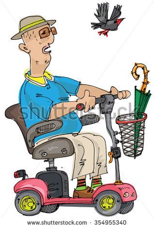 Seniors On Scooters Clipart Mobility Scooter Clipart 57
