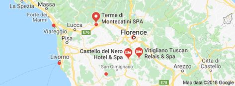 Spas Of Tuscany Google Search With Images Spa Tuscany Map