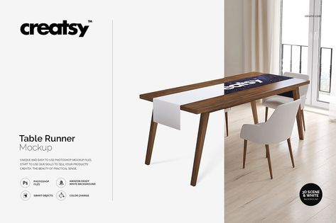 Download Table Runner Mockup | Mockup design, Design, Mockup
